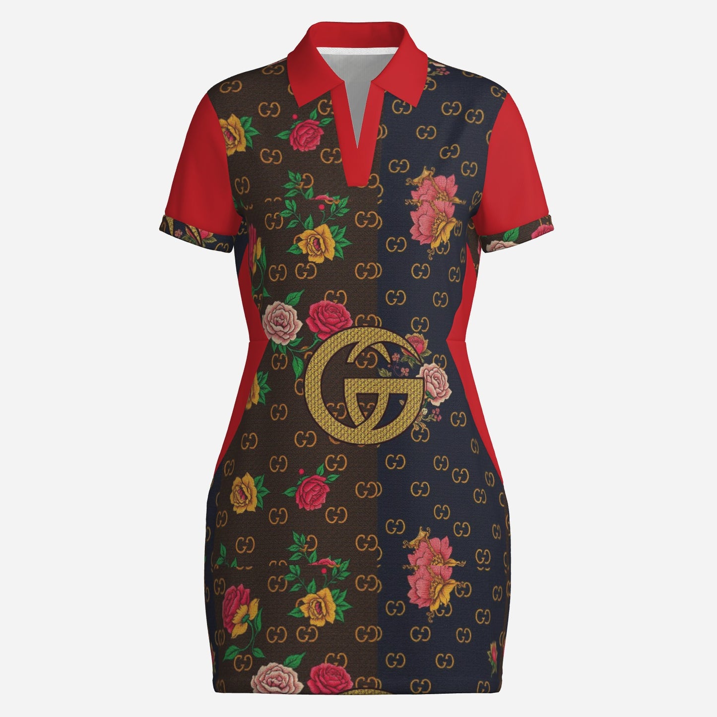 All-Over Print Women's Pickleball One Piece Dress-Polyester Cool Feeling 180 GSM