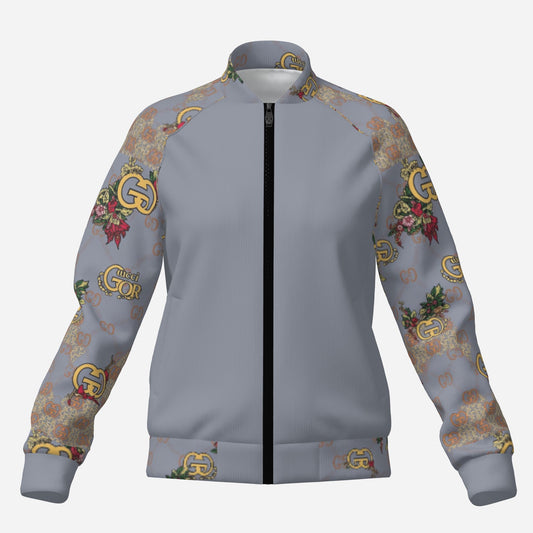 All-Over Print Women's Bomber Jacket-Air Layer 230 GSM