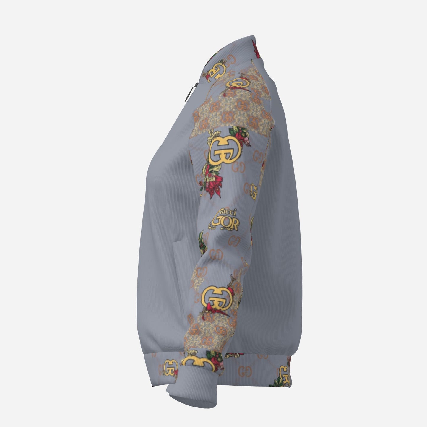 All-Over Print Women's Bomber Jacket-Air Layer 230 GSM