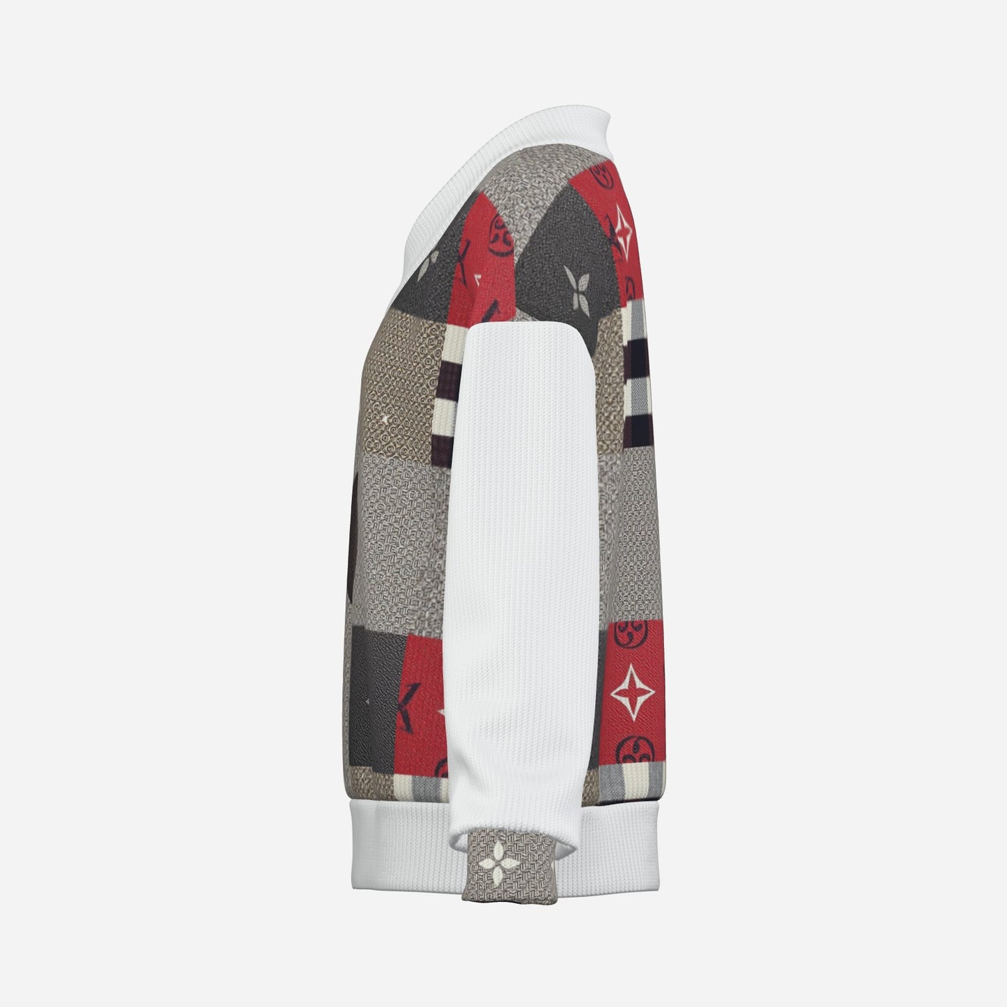 All-Over Print Women's V-Neck Causal Sweatshirt