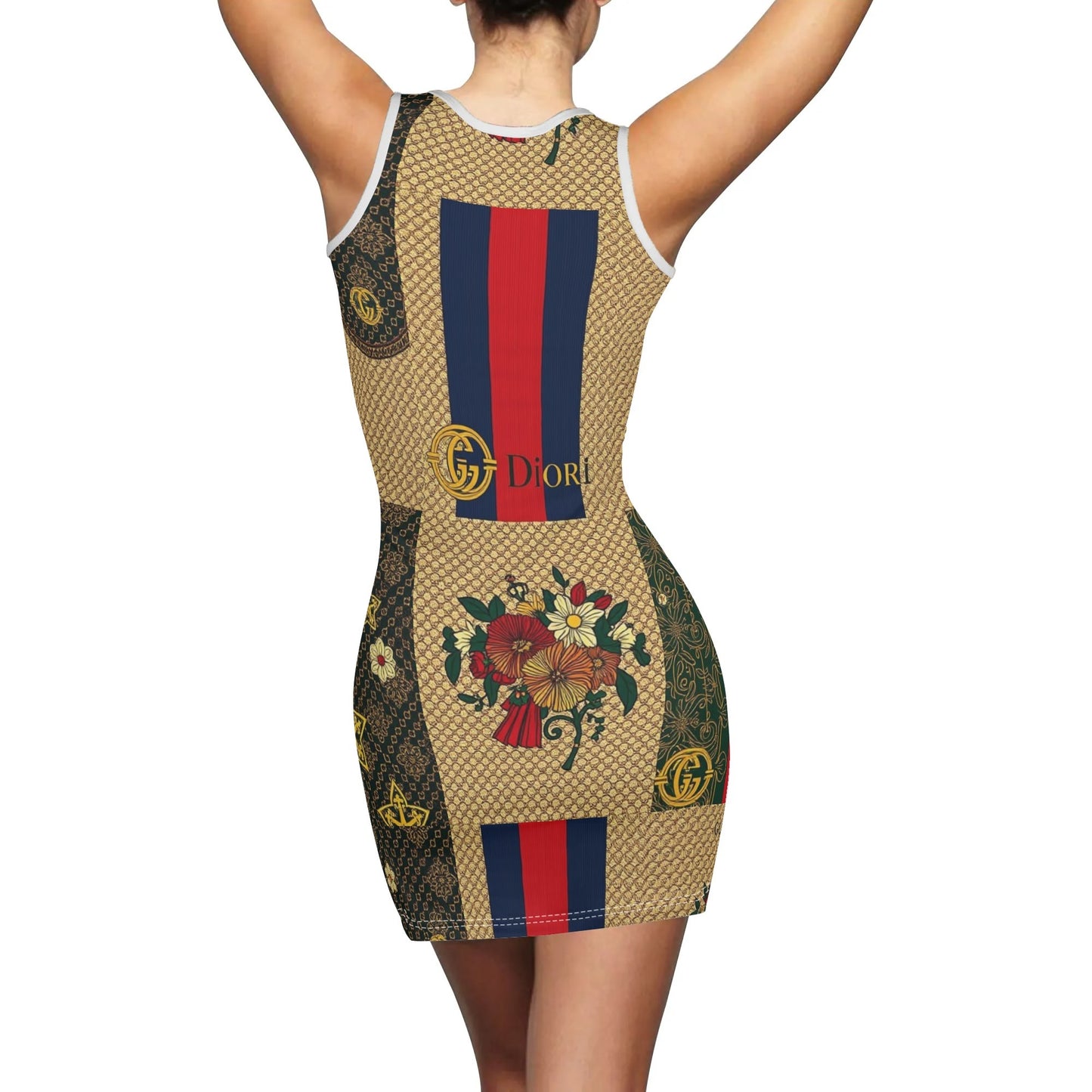 Womens Summer Dresses Sexy Wrap Hip Mini Slim Fitted Dress