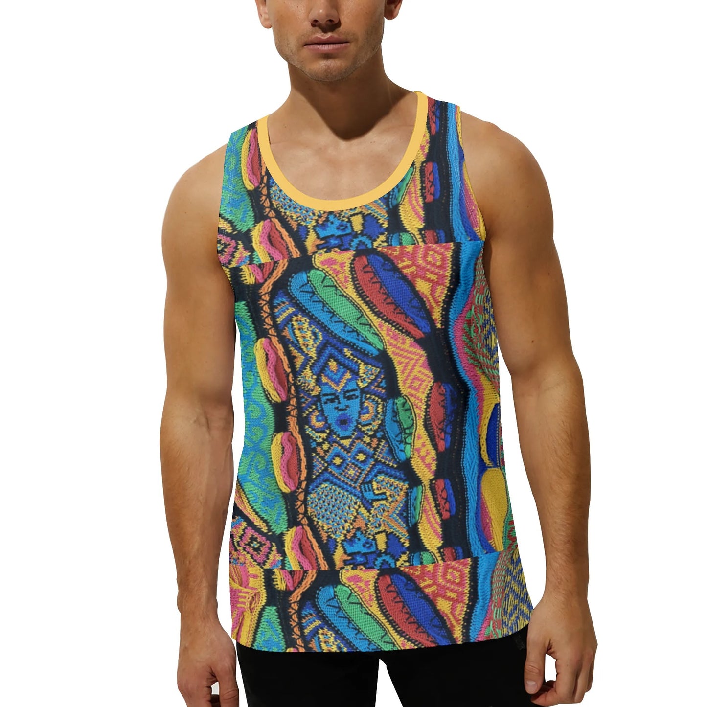 Breathable Lightweight Tank Top by Collie by Cartier - Available in S to 6XL, Perfect for Yoga, Beach & Daily Wear