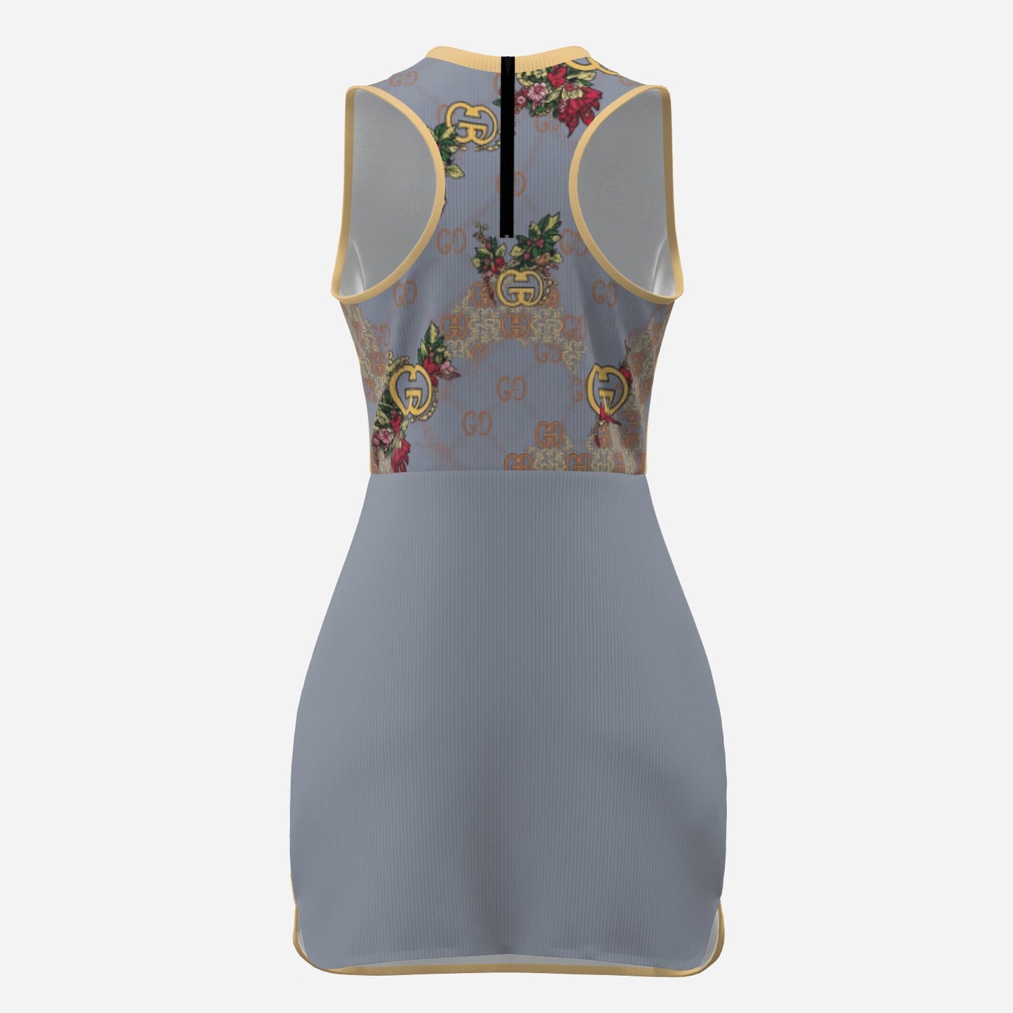 All-Over Print Women's Golf/Tennis/Pickleball One Piece Dress-Polyester Double Side 250 GSM