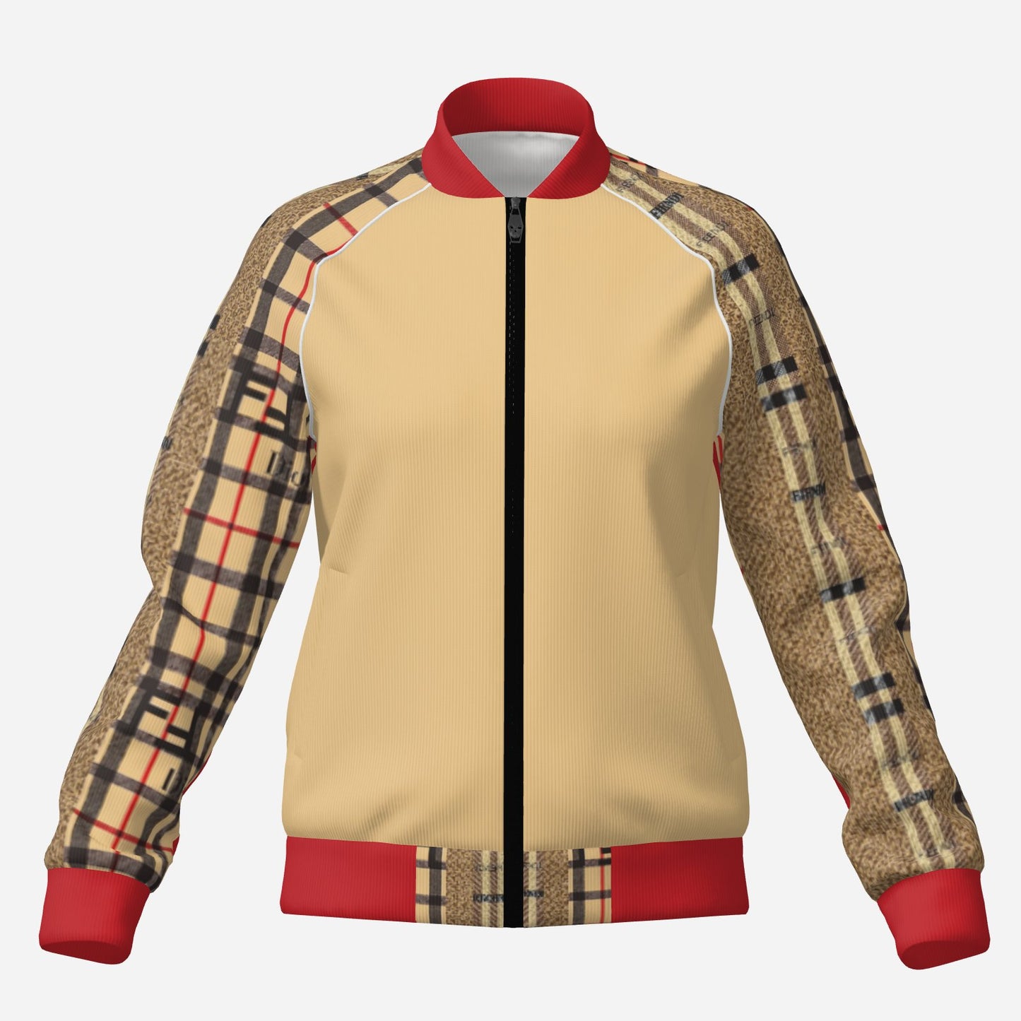 All-Over Print Women's Bomber Jacket-Air Layer 230 GSM