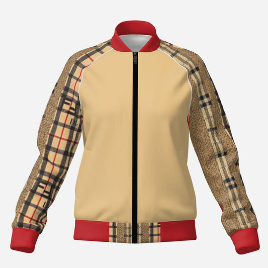 All-Over Print Women's Bomber Jacket-Air Layer 230 GSM