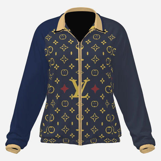 All-Over Print Women's Casual Windbreaker Jacket