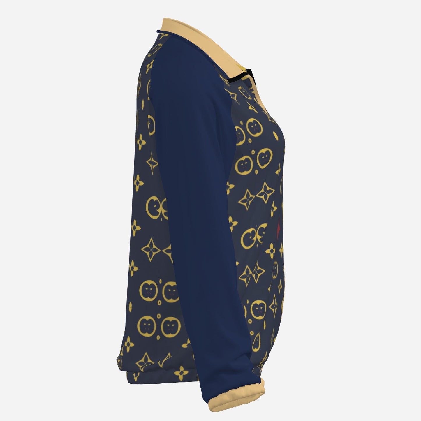 All-Over Print Women's Casual Windbreaker Jacket