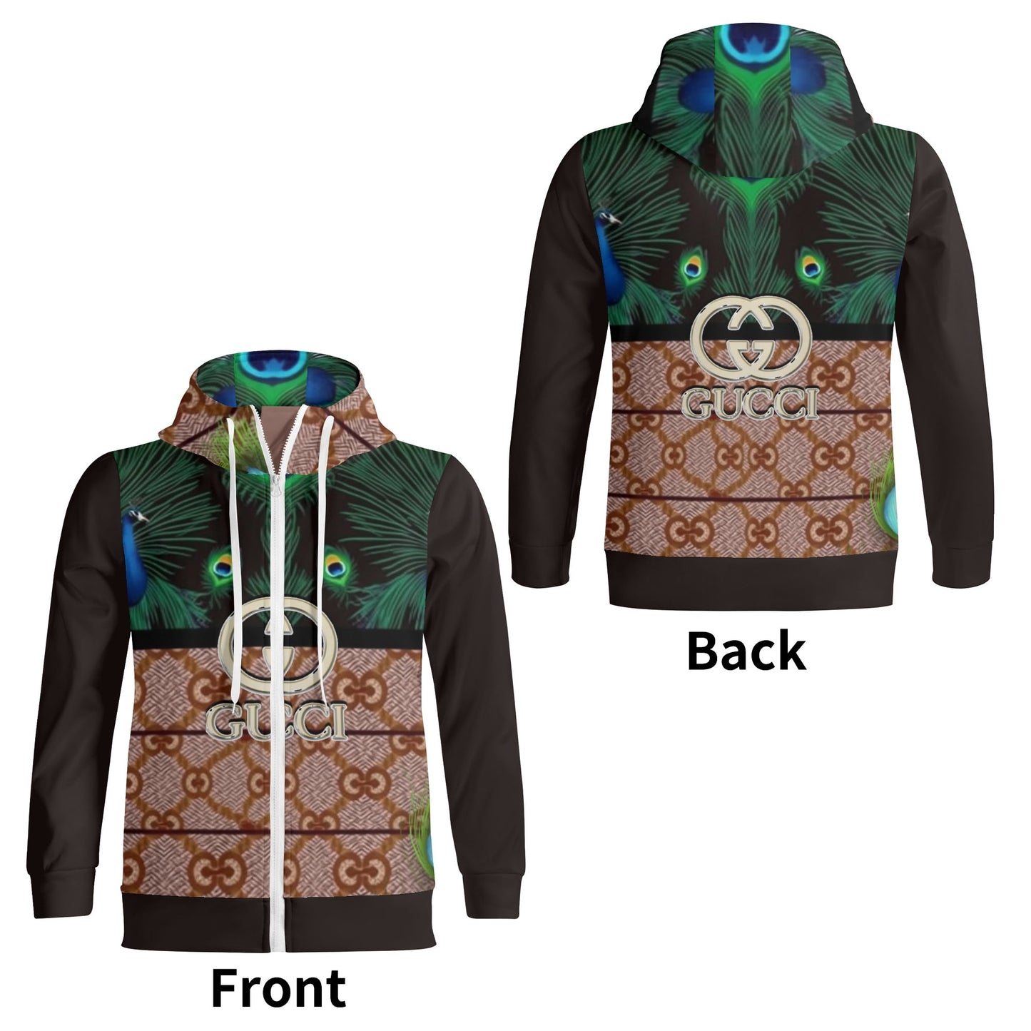 Gucci Giore Premium Blend Zip-Up Turtleneck Hoodie - Streetwear Essential for Men & Women
