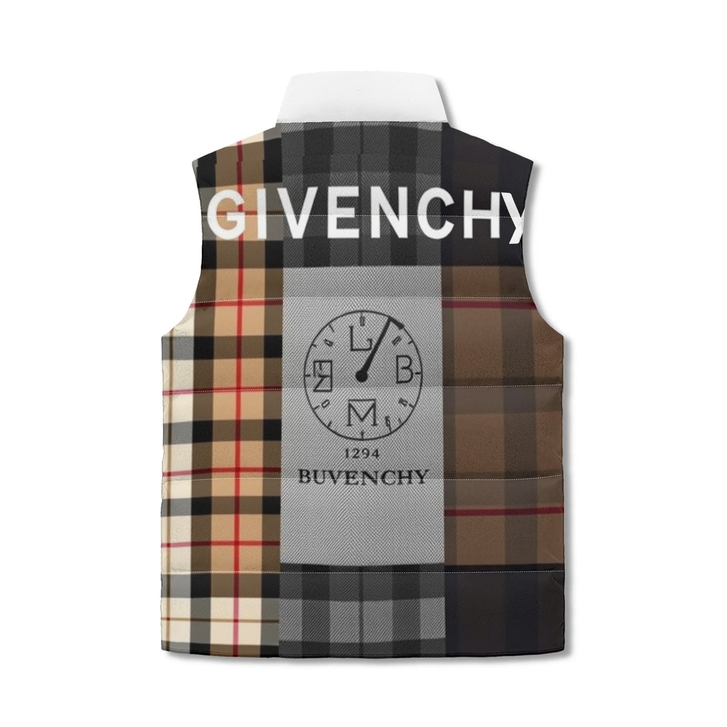 Gvenchy Unisex Lightweight Quilted Puffer Vest - Winter Warm Stand Collar Sleeveless Jacket with Front Pockets