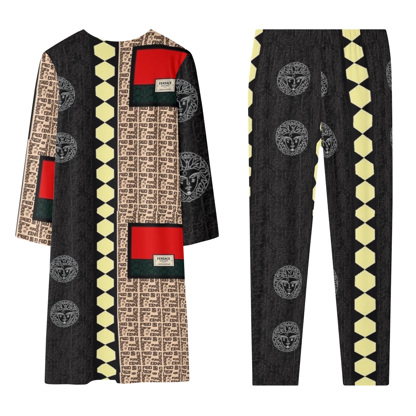 Vsace versesWomens Long Sleeve Cardigan and Leggings Sets