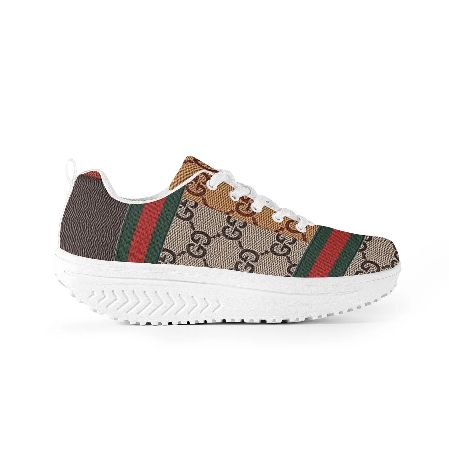 Gucci Giore Womens Mesh Heightening Rocking Shoes