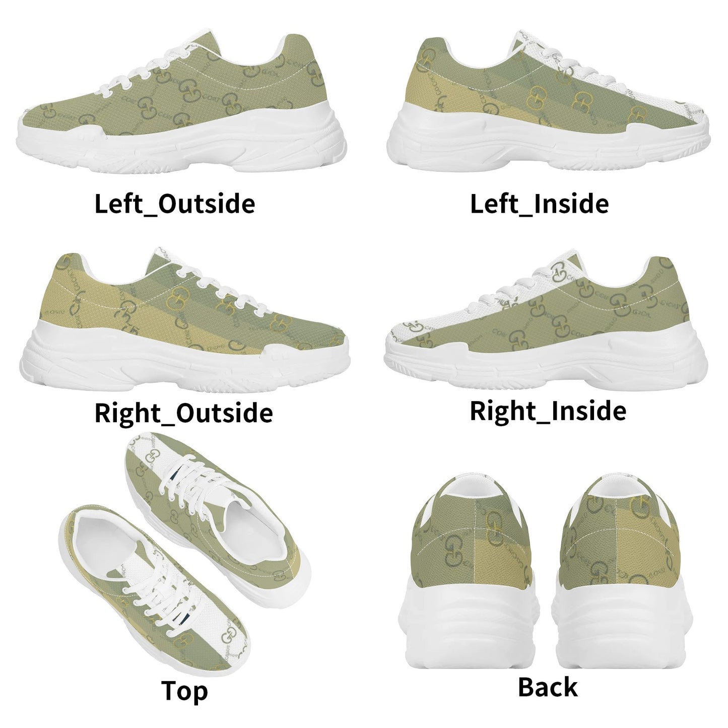 Mens Giore Lace-Up Chunky Sneakers
