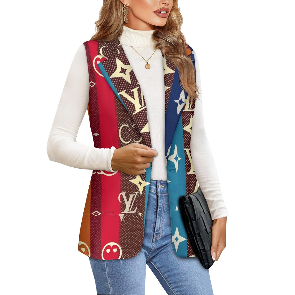 Loose women's suit vest