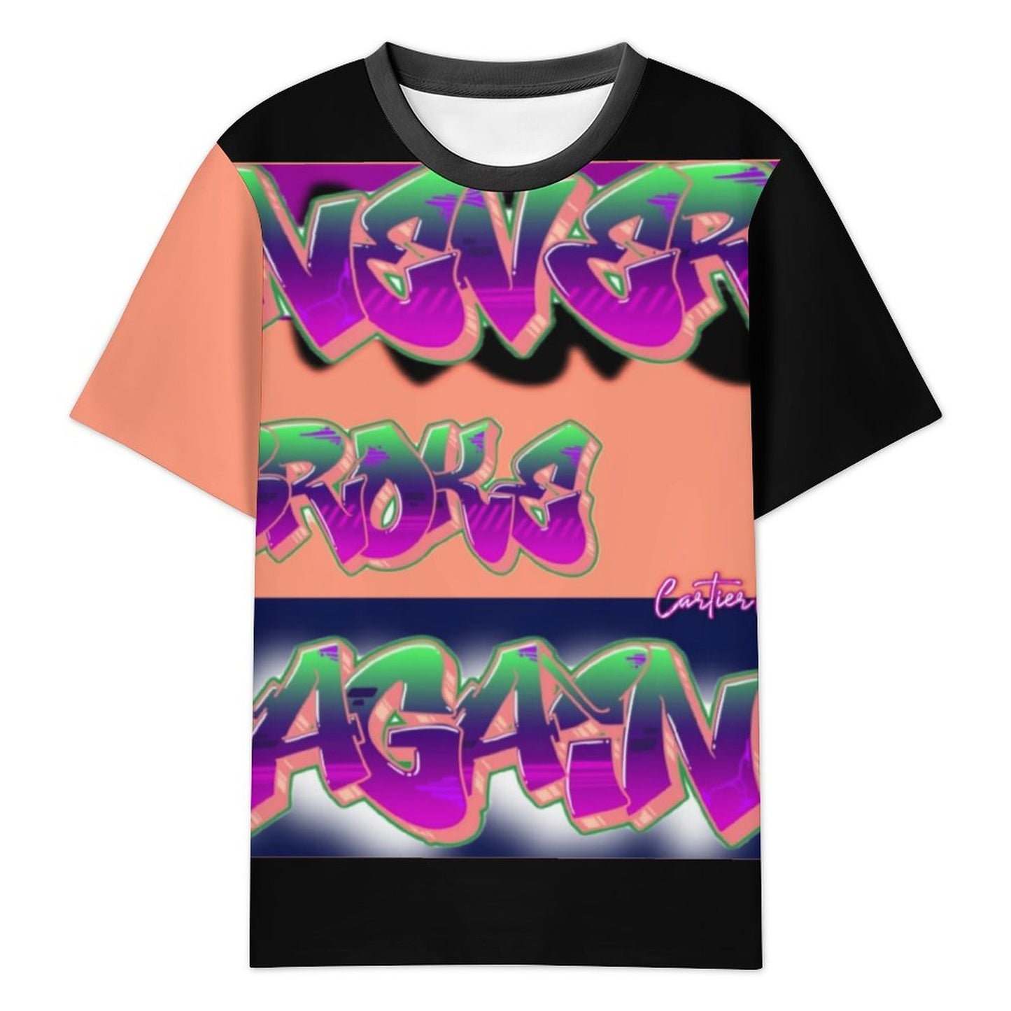 Never Broke Again BY Carti Men's Casual T-Shirt(All-Over Printing)