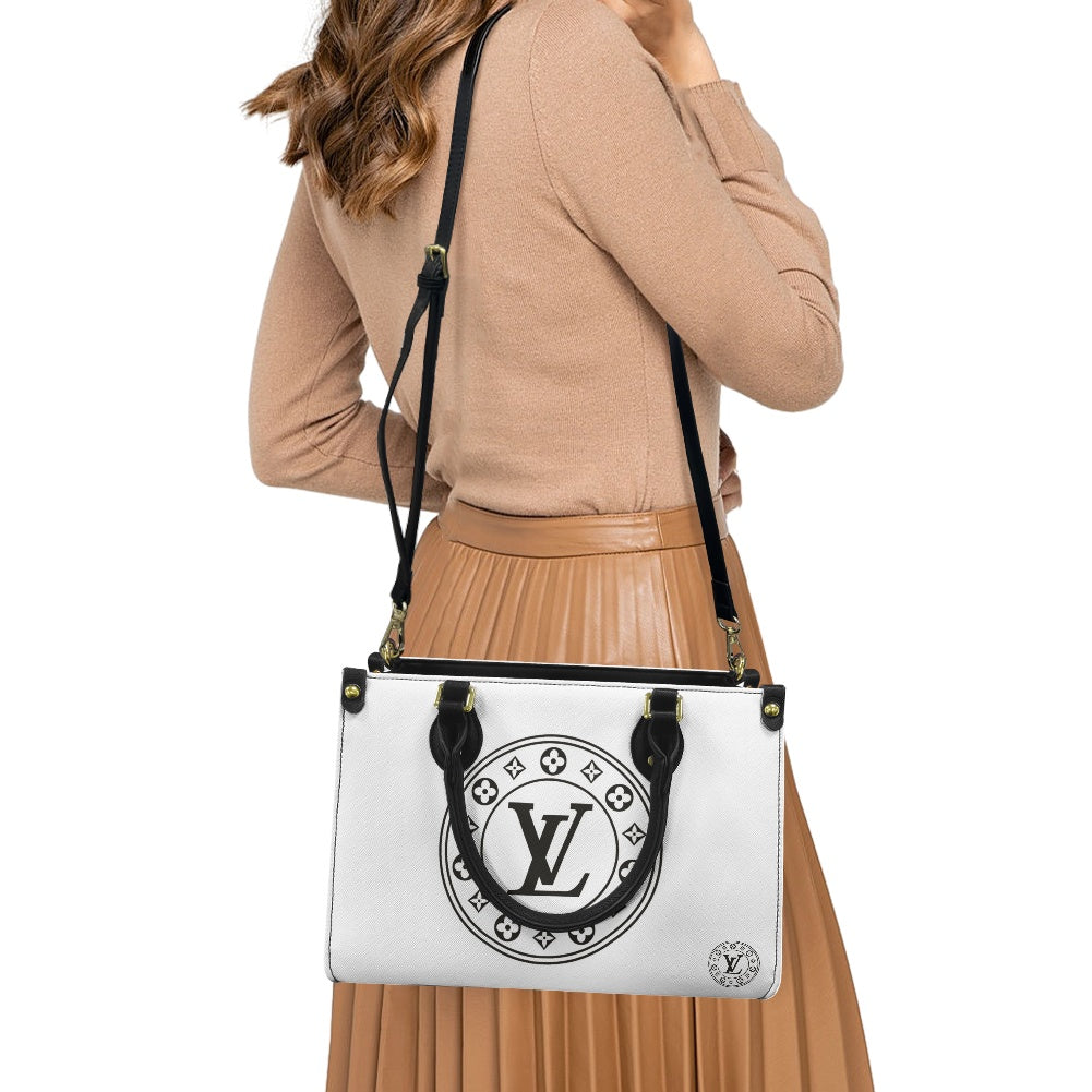 Women's PU leather twill handbag