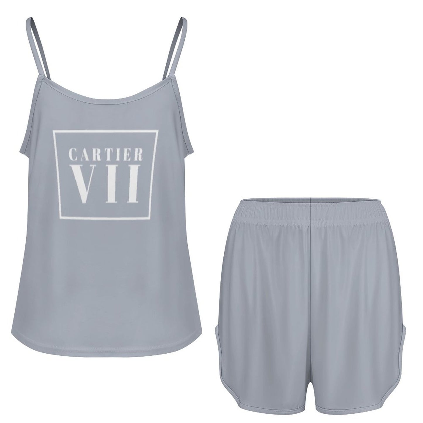 160gsm Ice Silk Camisole Pajama Set(All-Over Printing)