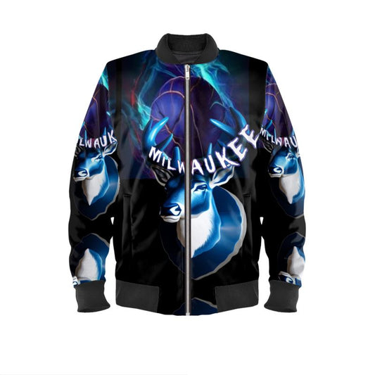 Mens Milwaukee Black Bomber Jacket
