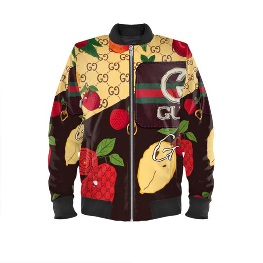 Mens Reversible Silk Bomber Jacket