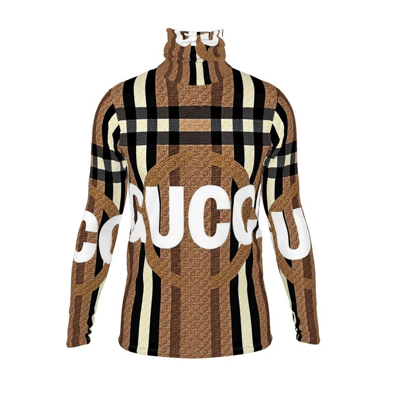 Mens slim fit roll neck