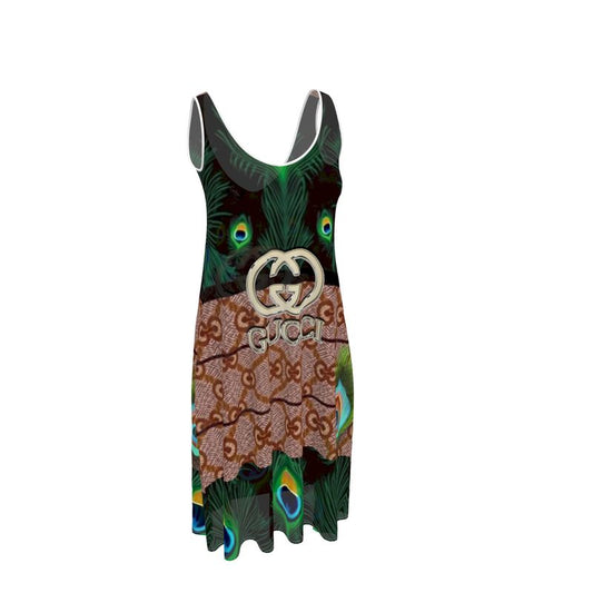 Giore Pea Sleeveless Midi Dress
