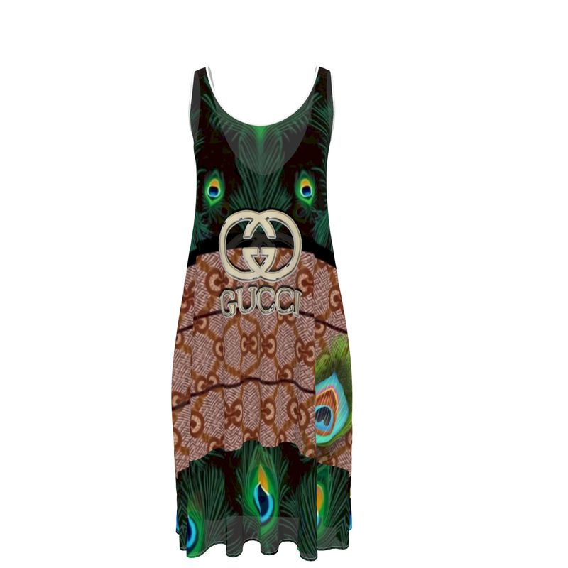 Giore Pea Sleeveless Midi Dress