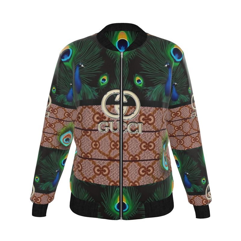 Womens Reversible Silk Bomber Jacket