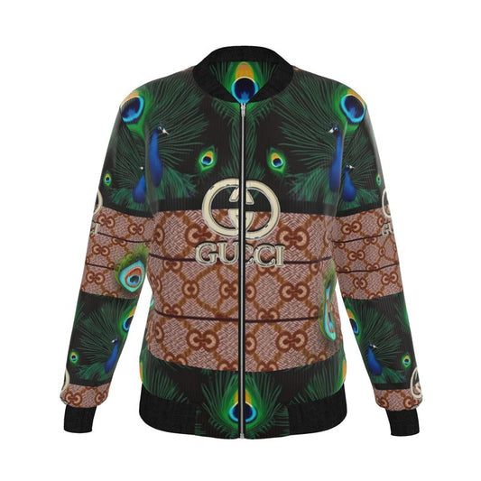 Womens Reversible Silk Bomber Jacket