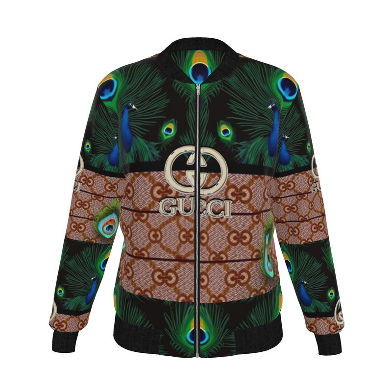 Womens Reversible Silk Bomber Jacket