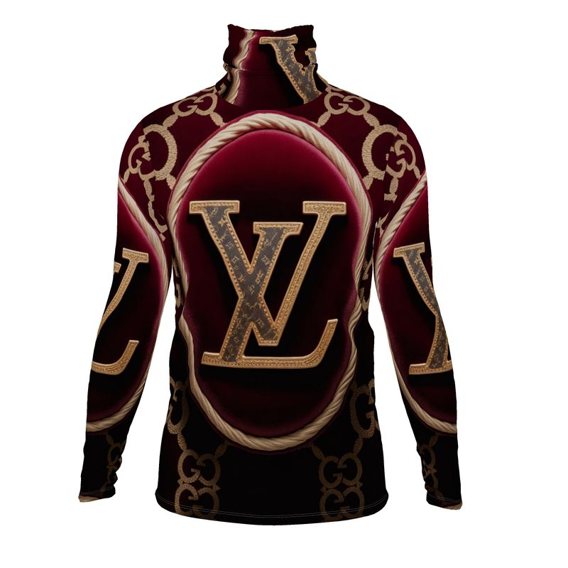 Mens slim fit roll neck