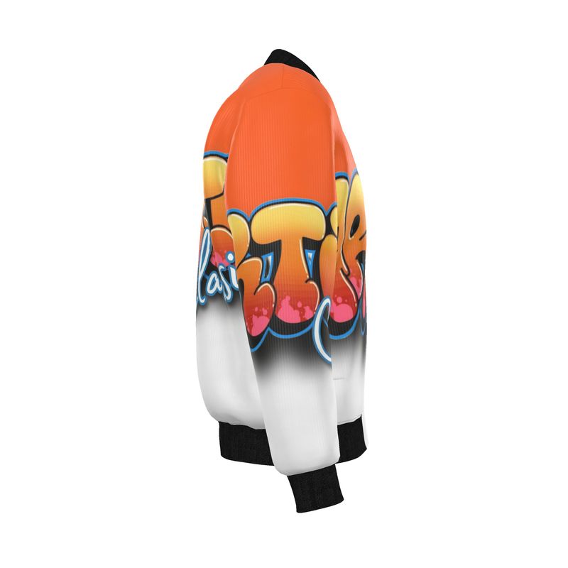 Mens Reversible Silk Bomber Jacket