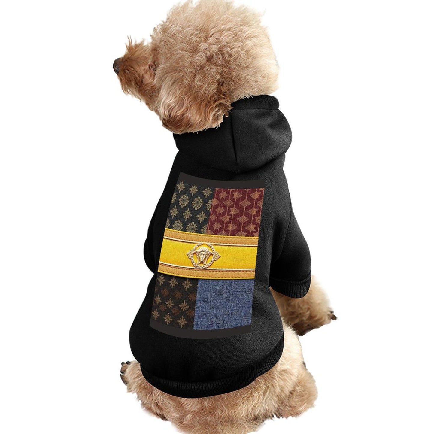 Custom Pet Hoodies-Partially Printed Pullover Sweatshirts
