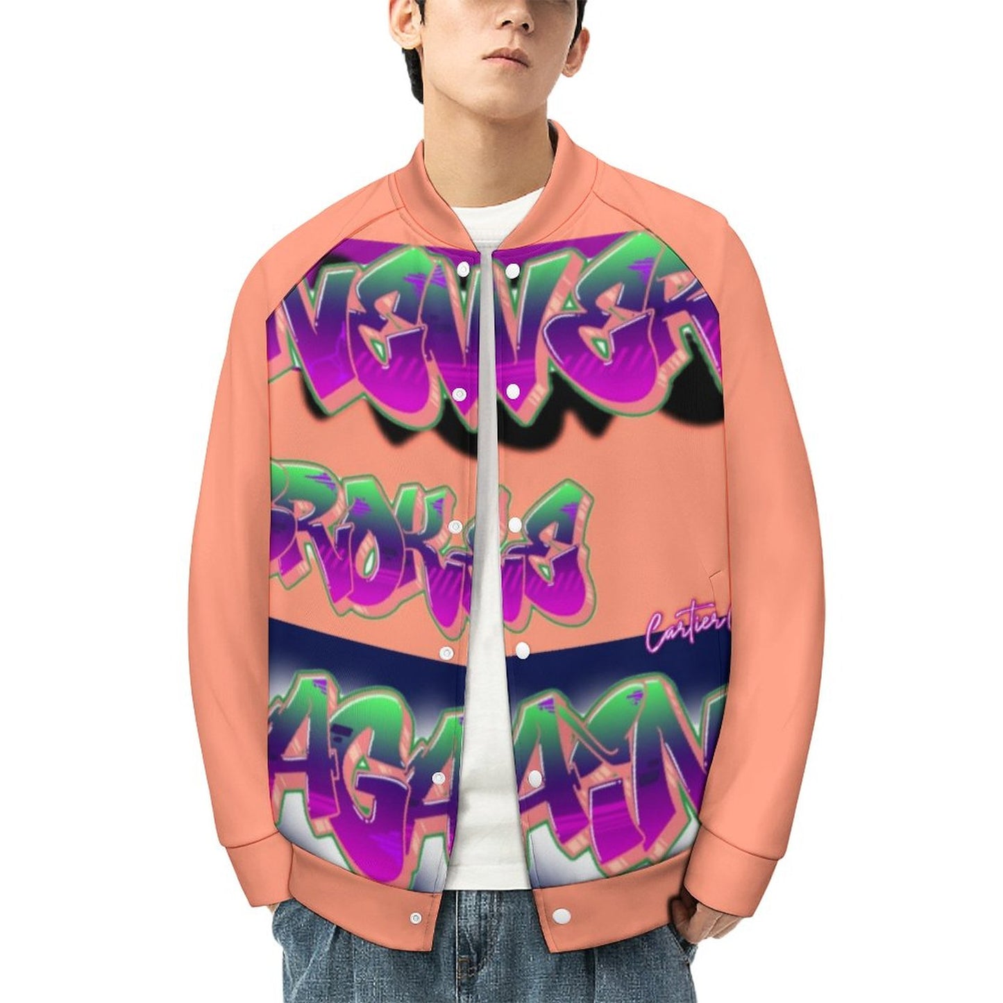 Never Broke Again BY Carti Men's Baseball Jacket