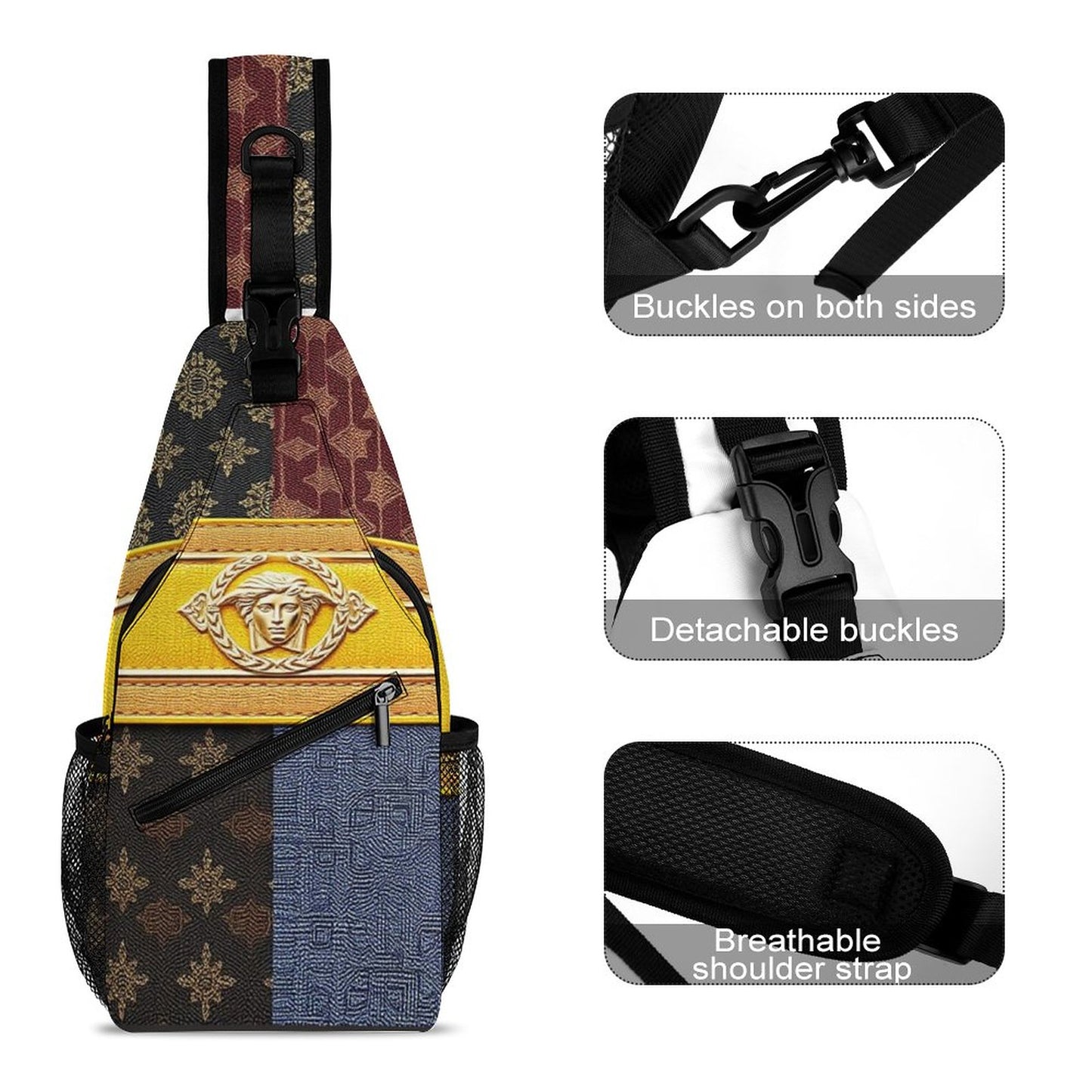 Create Unique Sling Bags with Our durable polyester (All-Over Printing)