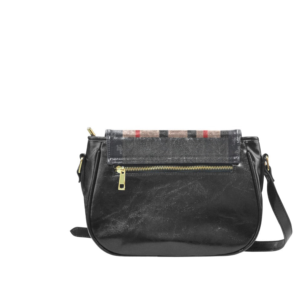Prada berry Classic Saddle Bag