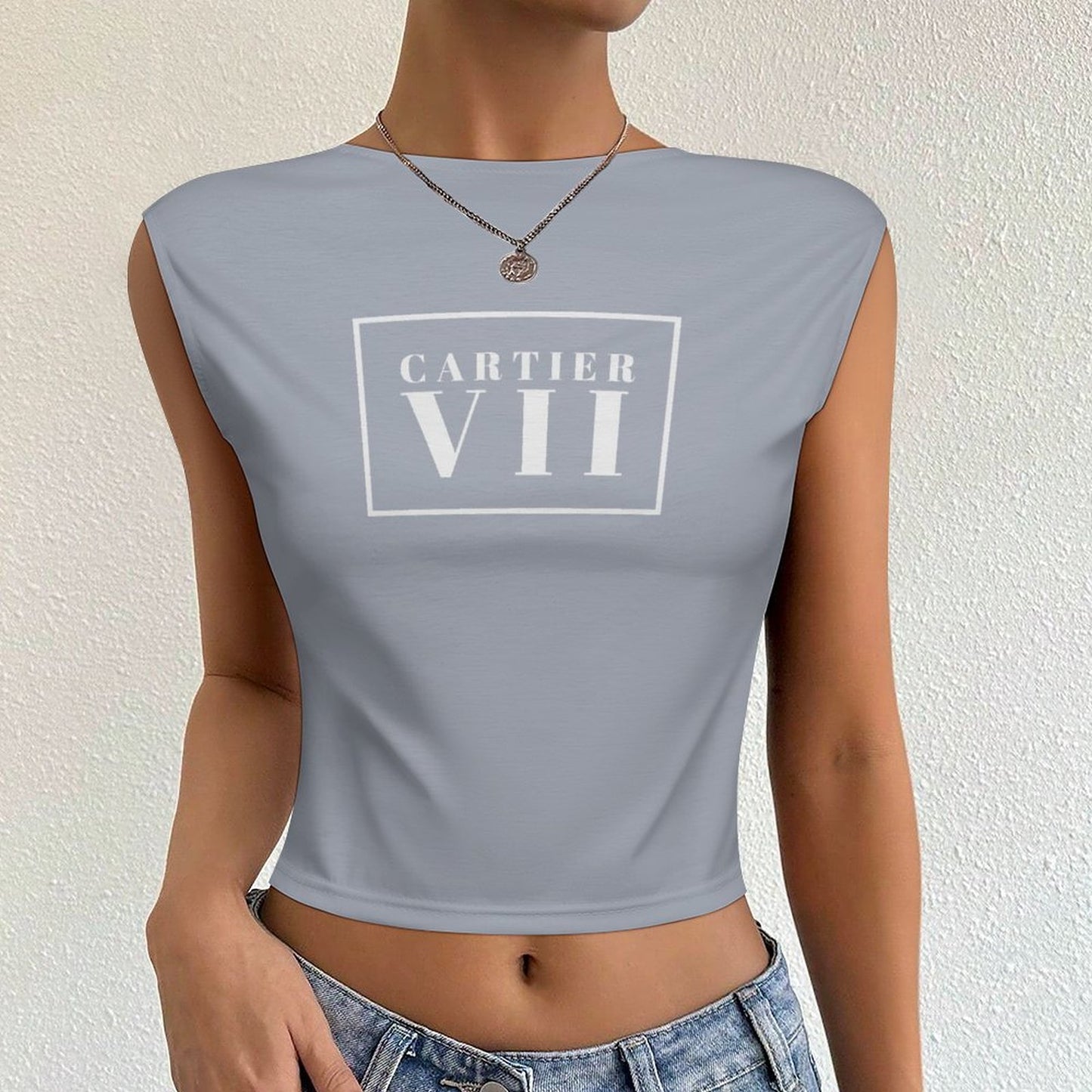 Carti VII  Women's Backless Top(All-Over Printing)