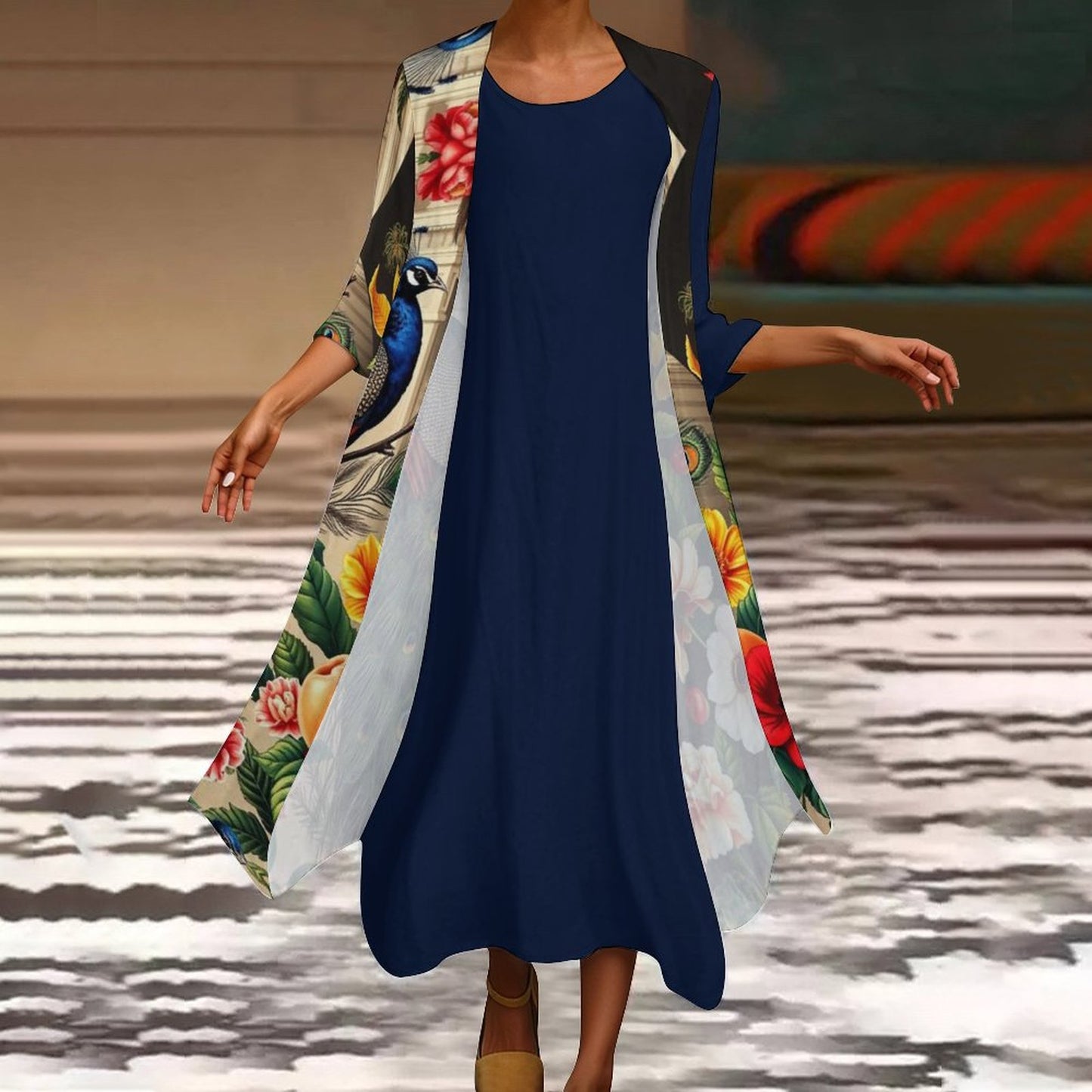 Cartier Peas Long Dress Set