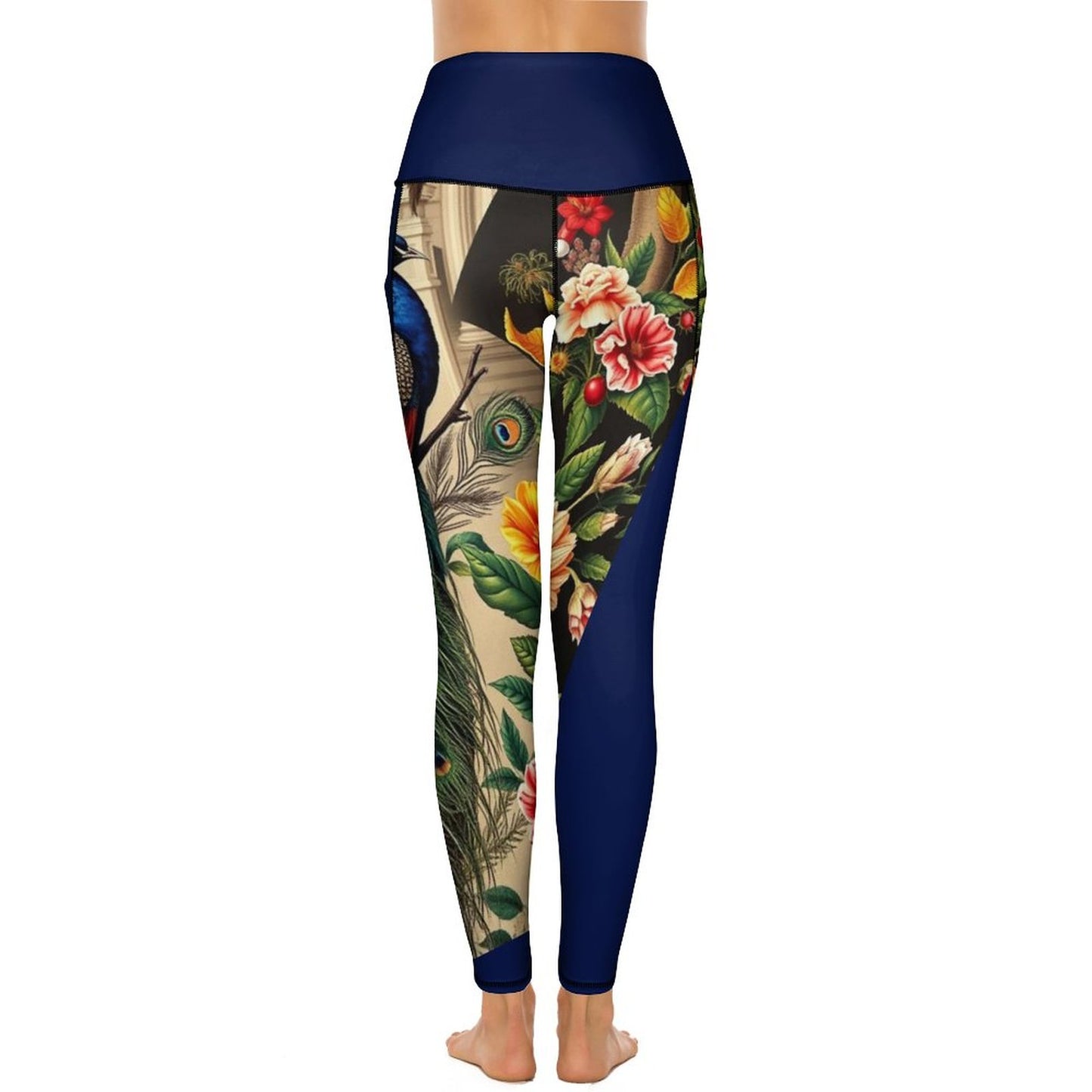 Cartier Peas Patterned Yoga Pants with 2 Pockets