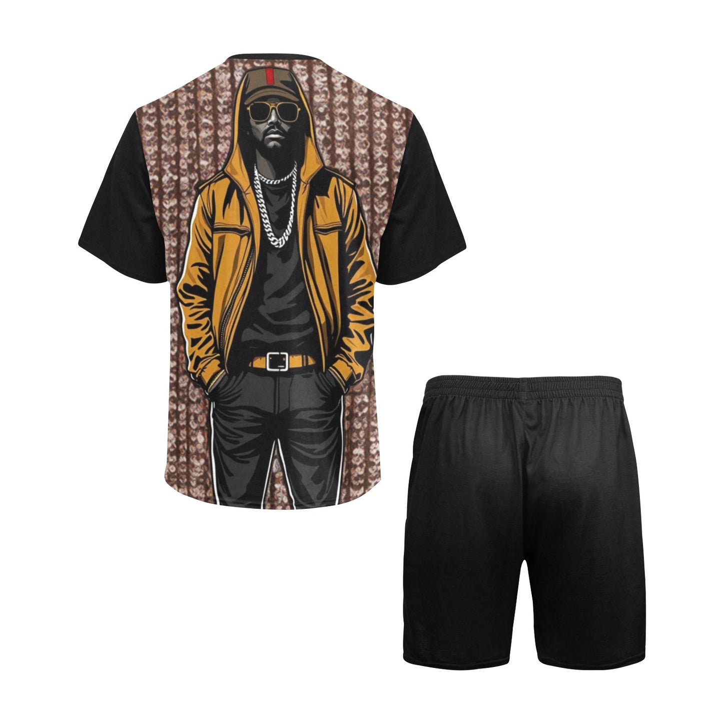 Gucci Man's by Carti Men's Short Pajama Set
