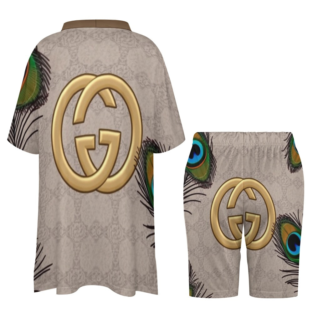 Gucci G'iore V-neck bat sleeve two piece set