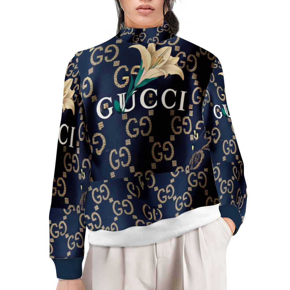 Gucci G'iore Custom Casual Turtleneck Long Sleeve Sweater