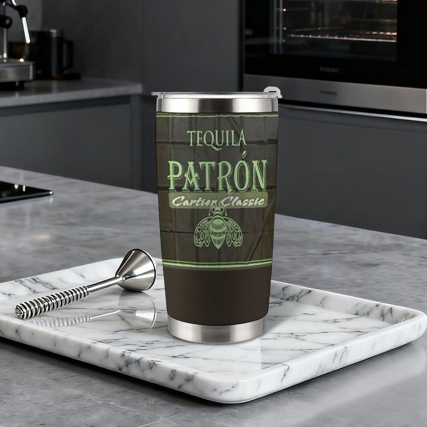 Patron20oz Silver Rim Car Cup