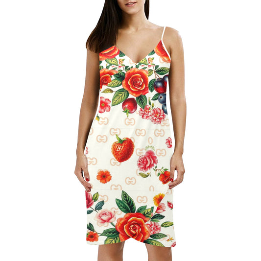 G'iore Spaghetti Strap Backless Beach Dress (D65)