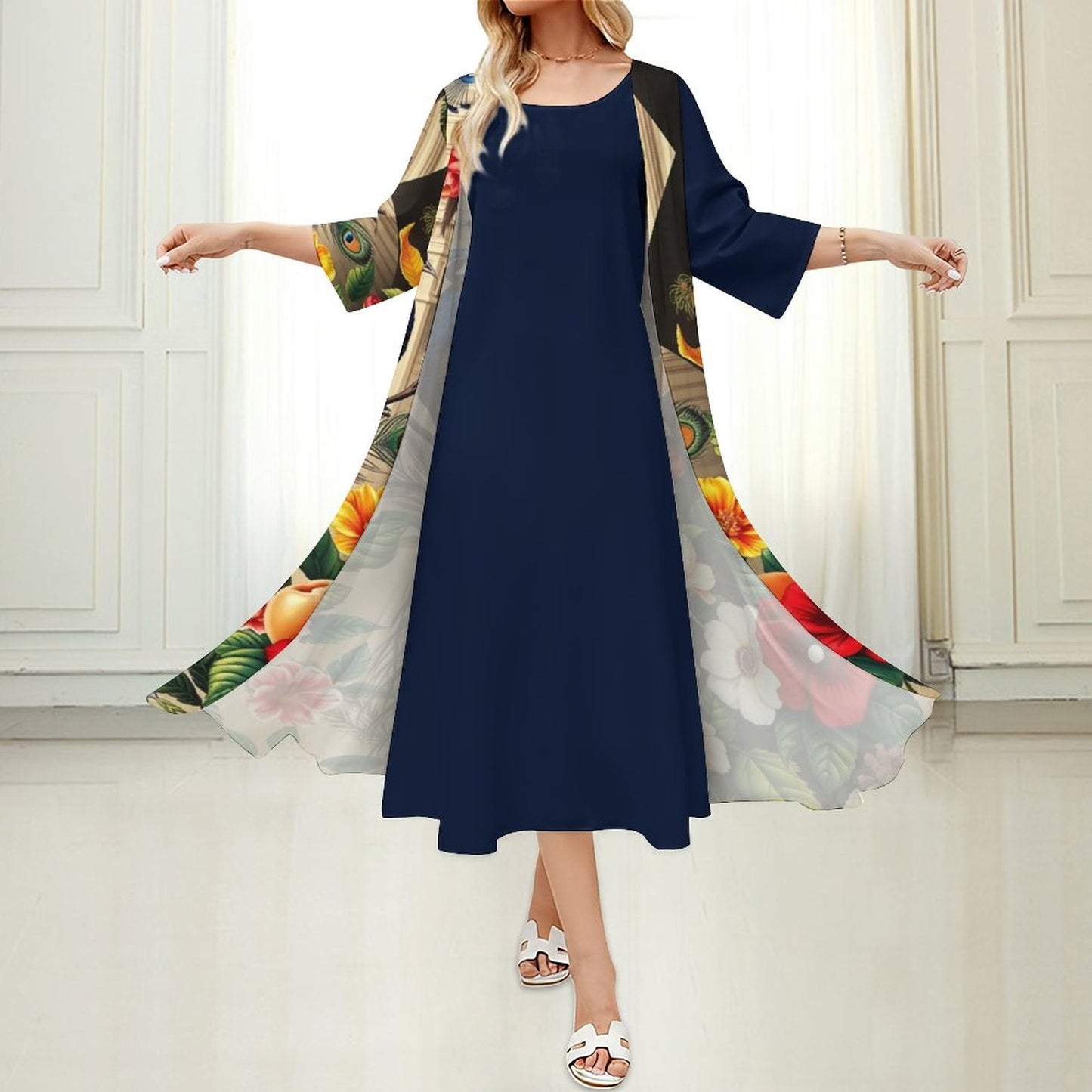 Cartier Peas Long Dress Set