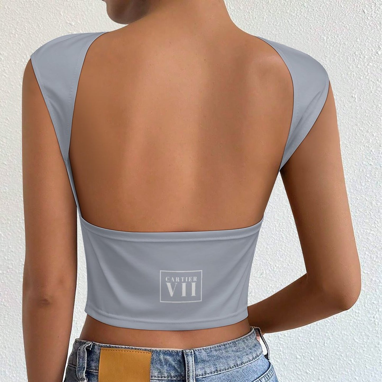 Carti VII  Women's Backless Top(All-Over Printing)