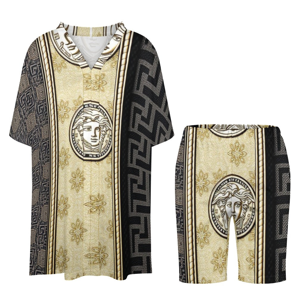 V'Sace V-neck Versus bat sleeve Two piece set