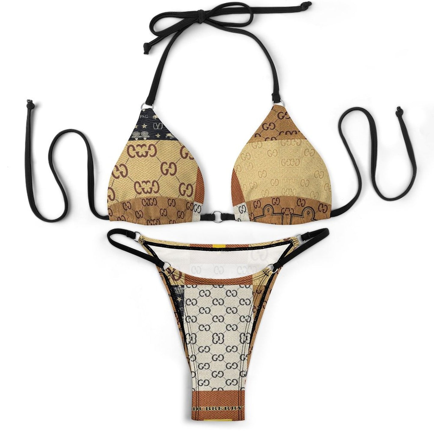 V'sace Versus By Cartier 2-Piece Bikini Swimwear DS0314 (All-Over Printing)
