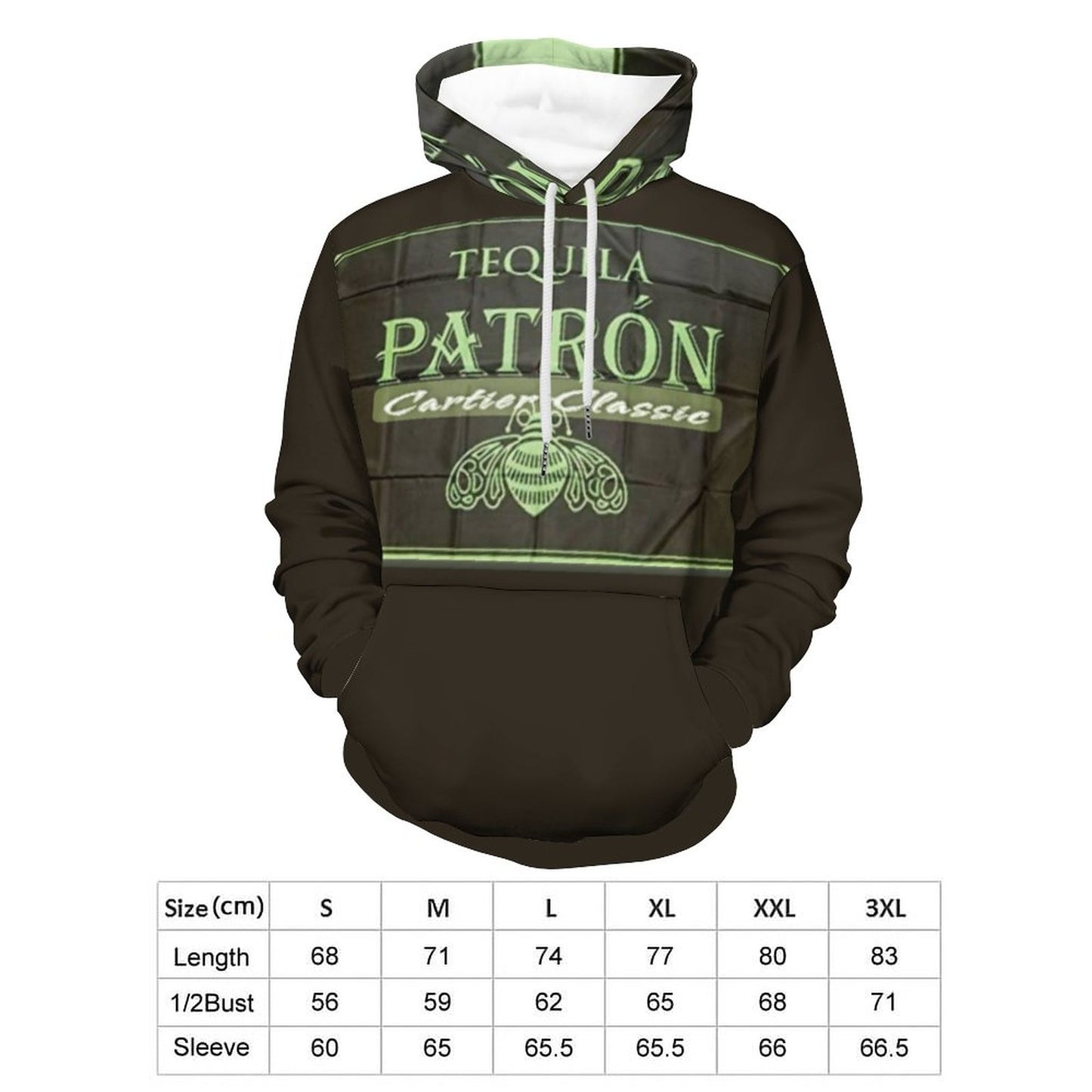 Patron Printed Hoodie for Men