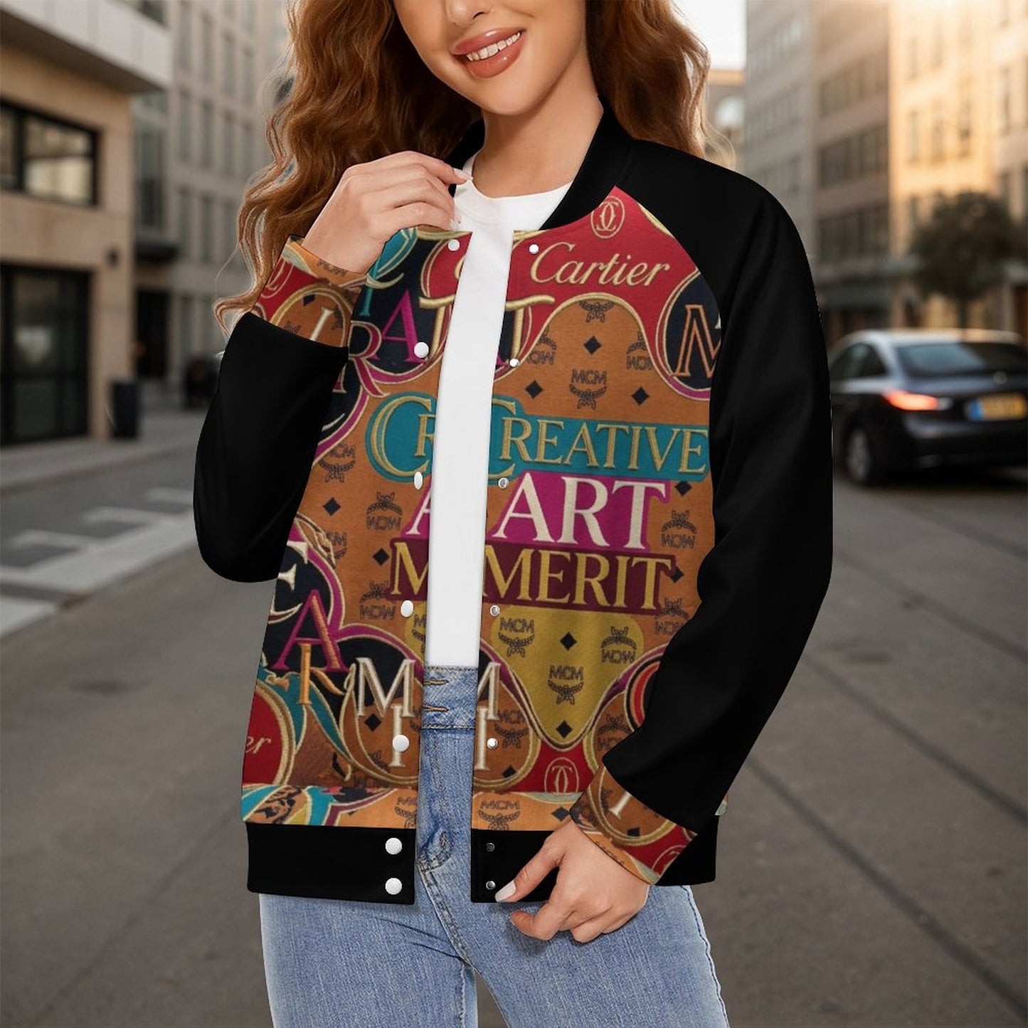 CMCM Women's Baseball Jacket(