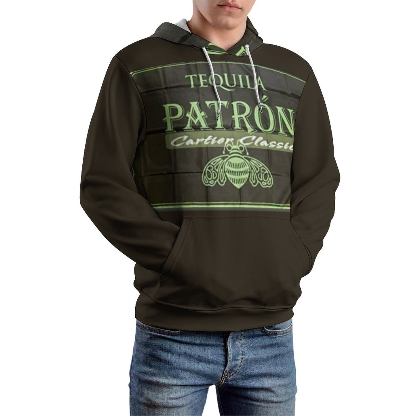 Patron Printed Hoodie for Men