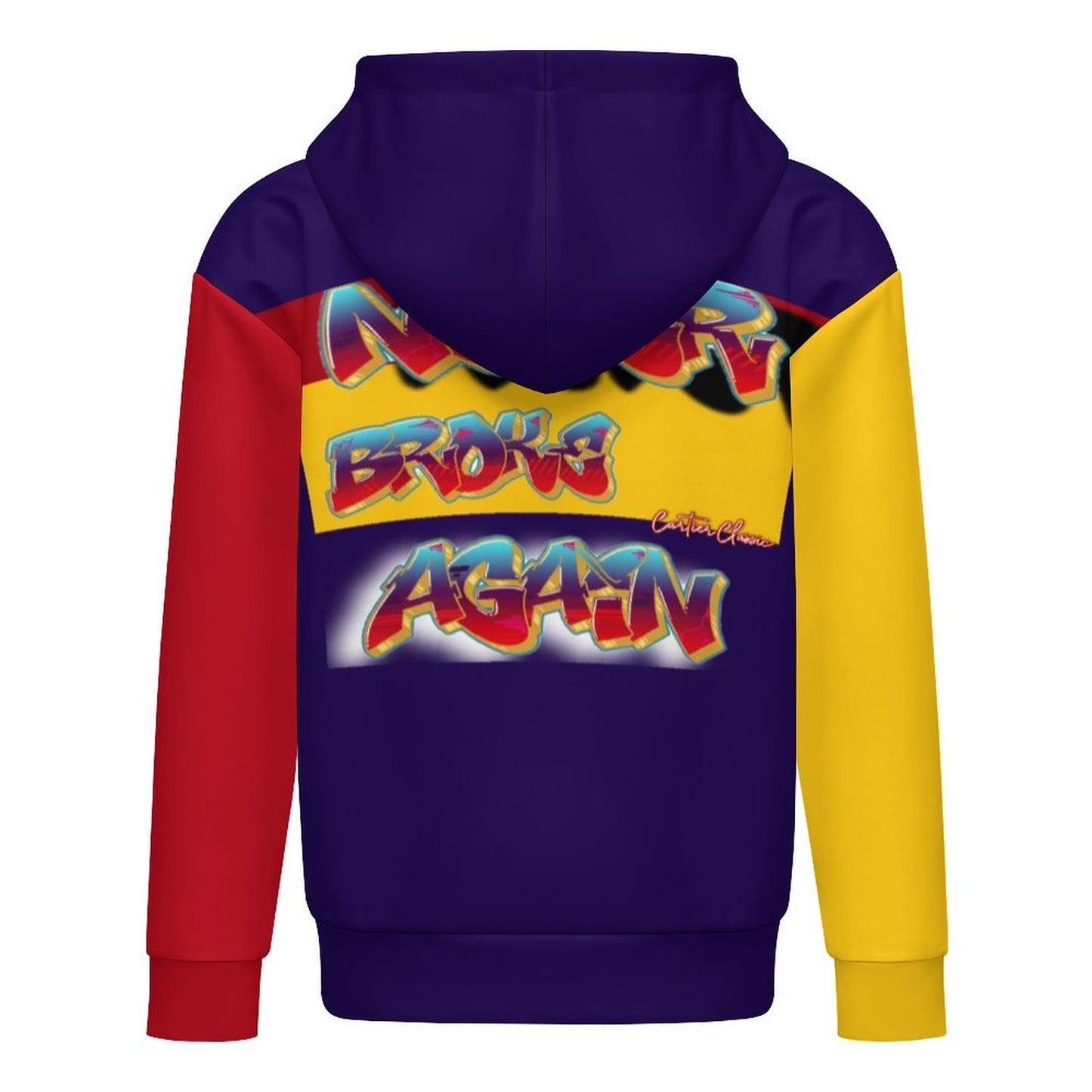 Never Broke Children's Hooded Sweatshirt without Drawstrings